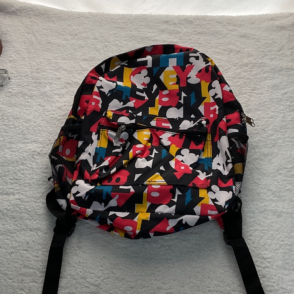 Colorful Disney Mickey Mouse Graphic Backpack